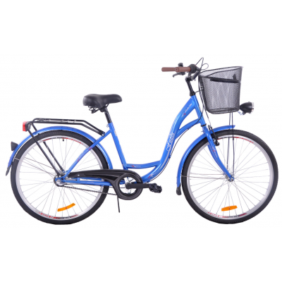 Mestský bicykel 26" Fuzlu Alijaška modrá labuť 3s 17" 